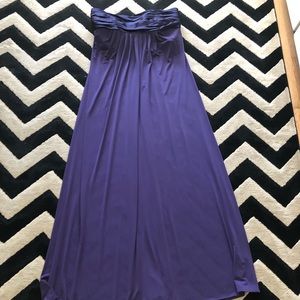 Eggplant Strapless Formal/ Prom Dress